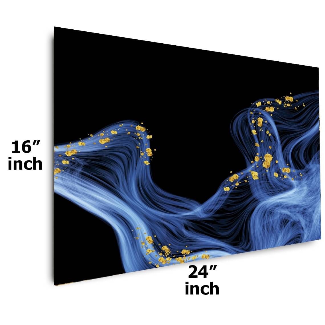 Blue Smokey Digital Wall Painting