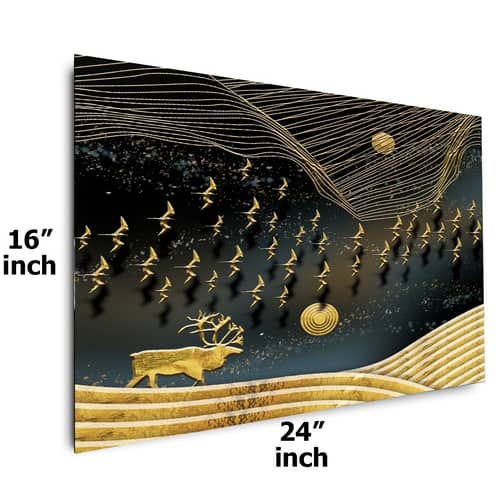 Gold Theme Fortune Digital Wall Painting