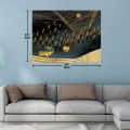 Gold Theme Fortune Digital Wall Painting - top_view