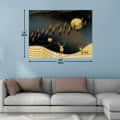 Fortune Time Gold Digital Wall Painting - photo