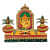 Hand Crafted Double Kalash Keyholder - top_view