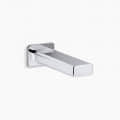 Strayt Wall mount bath spout K37344IN-CP - front_view