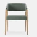Solid Wood Emma Armchair - front_view