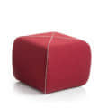 Modern Puffy Seating Stool In Red Color - photo