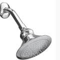 Kohler Finial Traditional  140mm Single-function Showerhead  with shower arm and flange K-16351IN-CP - photo