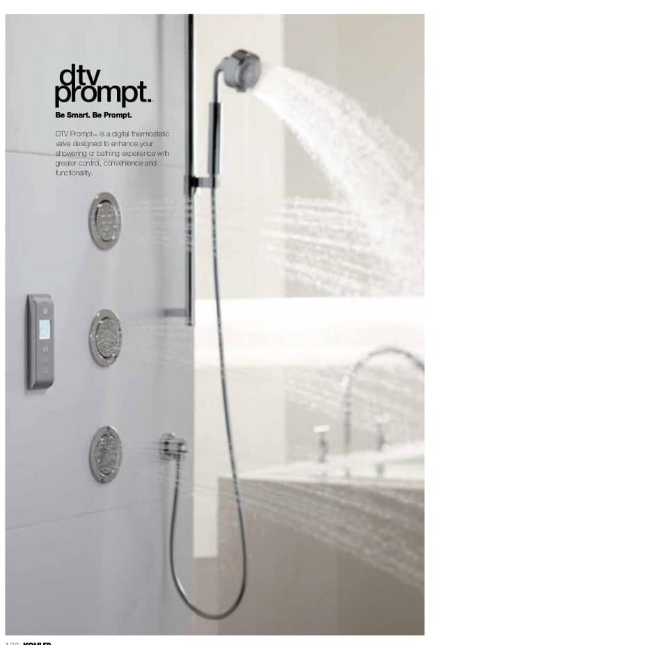 Kohler Finial Traditional  140mm Single-function Showerhead  with shower arm and flange K-16351IN-CP