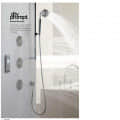 Kohler Finial Traditional  140mm Single-function Showerhead  with shower arm and flange K-16351IN-CP - front_view