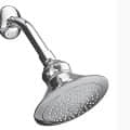 Kohler Finial Traditional  140mm Single-function Showerhead  with shower arm and flange K-16351IN-CP - rear_view