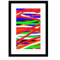 Abstract Line Amazing Art Wall Poster Glass Framed Ready To Hang - photo