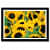 Sun Flower Glass Framed Wall Poster Large Size 13 X 19 INCHES - front_view