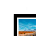 Atacama Desert Wall Poster Glass Framed Large Size - left_view