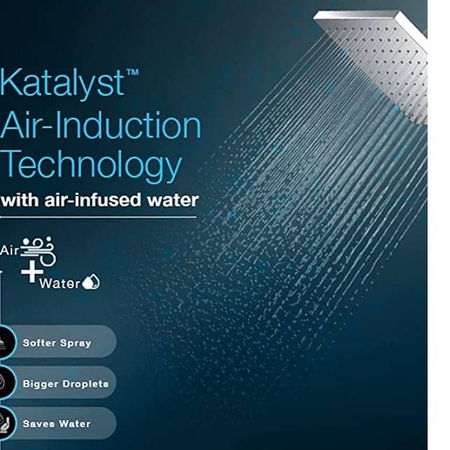 Square Katalyst™ Rainhead K-73199IN-CP 203mm