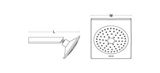 Stance  Showerhead with Showerarm K-14787T-CP - front_view