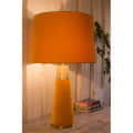 Royal Yellow Velour Table lamp - top_view