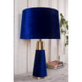 Royal Blue Velour Table lamp - photo