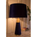 Royal Blue Velour Table lamp - front_view