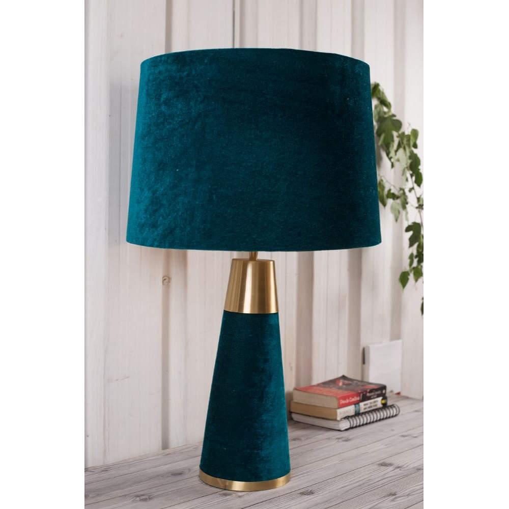 Royal Green Velour Table lamp - photo