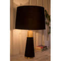 Royal Black Velour Table lamp - top_view