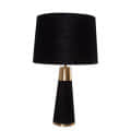 Royal Black Velour Table lamp - rear_view