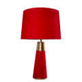 Royal Red Velour Table lamp - rear_view