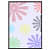 Floral Pattern Glass Framed Wall Poster Large Size - photo