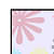 Floral Pattern Glass Framed Wall Poster Large Size - left_view
