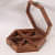 Wooden Dried Fruit Box, Multifunction Snack Storage Container Sectional Tray - front_view