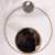 Decorative Round Metal Wall Mirror For Home Decor, Bathroom, Living Room - photo
