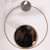 Decorative Round Metal Wall Mirror For Home Decor, Bathroom, Living Room - front_view