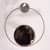 Decorative Round Metal Wall Mirror For Home Decor, Bathroom, Living Room - left_view