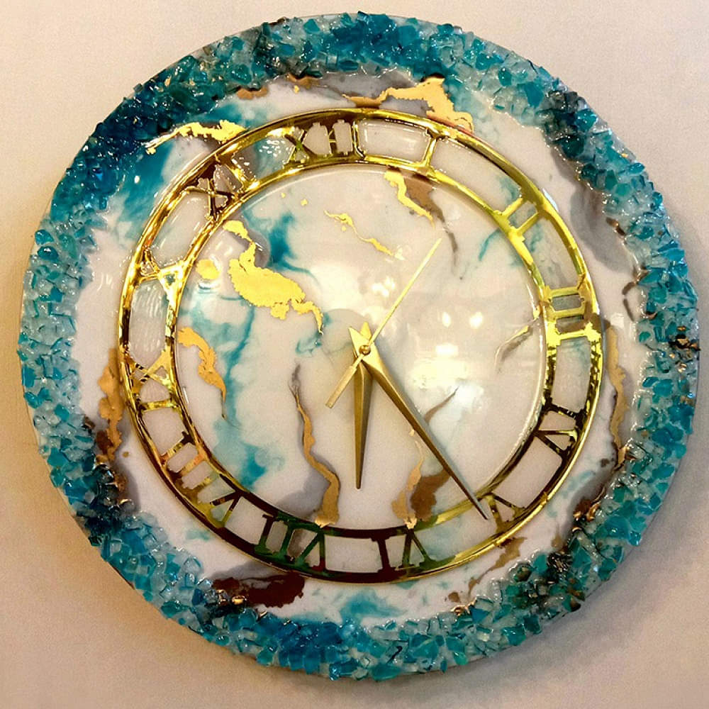 Colourful Decorative Metal Wall Clock For Home Decoration - photo