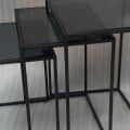 Black Square Coffee Table - rear_view