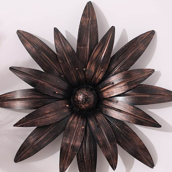Decorative Metal Wall Art Hanging - rear_view