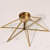 Metal & Glass Tea Light Candle Holder Gold Star Shape For Home Decoration, Table Centerpiece - photo