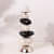 Decorative Pillar Candle Holder Modern Candlestick Holders With Multicolour Stone Shape For Home Decoration - photo