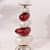 Decorative Pillar Candle Holder Modern Candlestick Holders With Multicolour Stone Shaped Body For Home Decoration - top_view