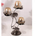 Metal Antique Black Decorative Candle Holder for Home, Living Room & Bedroom - photo