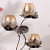 Metal Antique Black Decorative Candle Holder for Home, Living Room & Bedroom - top_view