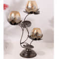 Metal Antique Black Decorative Candle Holder for Home, Living Room & Bedroom - rear_view