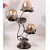 Metal Antique Black Decorative Candle Holder for Home, Living Room & Bedroom - rear_view