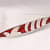 Antique Metal White & Red Color Leaf Shape Serving Snack Platter for Home Decoration Table Top - front_view