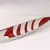 Antique Metal White & Red Color Leaf Shape Serving Snack Platter for Home Decoration Table Top - top_view