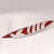 Antique Metal White & Red Color Leaf Shape Serving Snack Platter for Home Decoration Table Top - rear_view