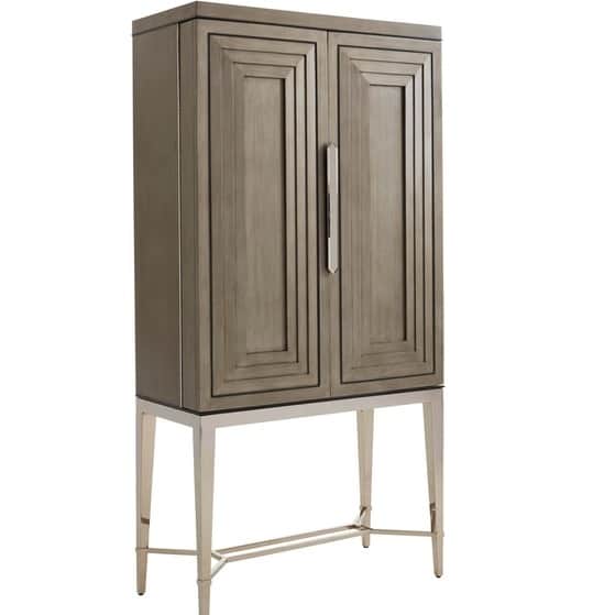 Luxury Bar Cabinet with Wine Storage - front_view