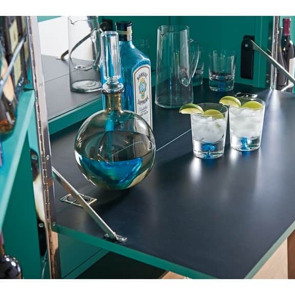 Luxury Bar Cabinet with Wine Storage - rear_view