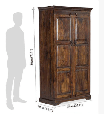 Marseille Wooden Bar Cabinet - left_view