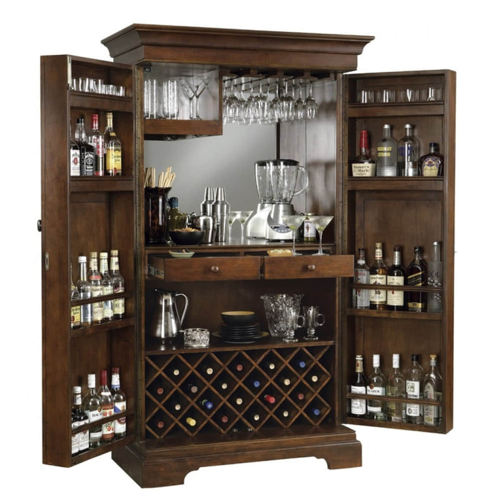 Marseille Wooden Bar Cabinet - photo