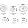 Classic Dinner Set of 27-Pieces - top_view