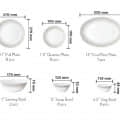 Classic Opalware Dinner Set of 27-Pieces - top_view