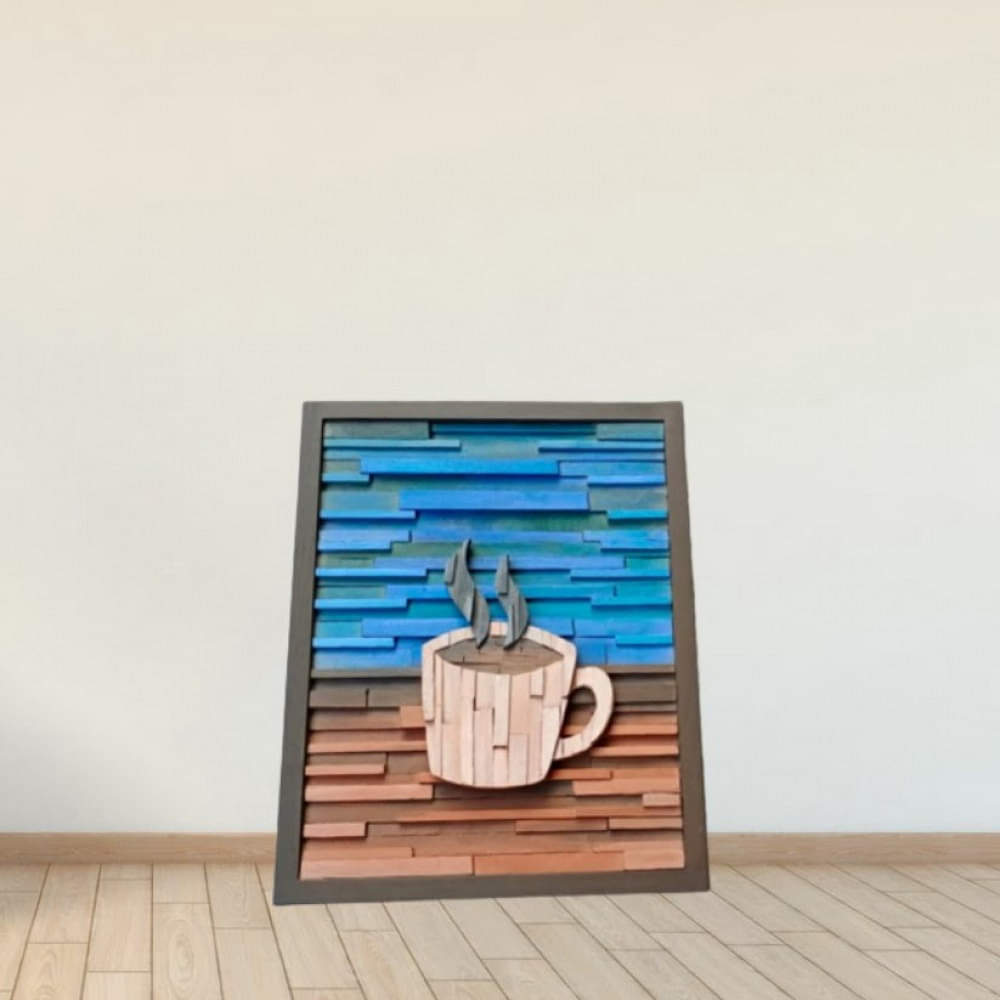 Wood Color Shades Wall Art - photo